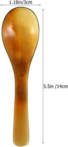 Cuchara Ecológica de Cuerno de Búfalo con Mango Largo y Acabado Pulido Espejo para Cocinas Veganas, Segura para Alimentos, Precio al por Mayor en India - Product Image 2