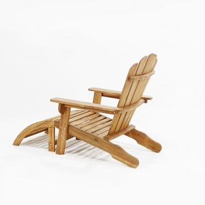 Silla de salón de madera de acacia natural Artex Dong Thap con patas desmontables y cinco listones de respaldo verticales - Product Image 4