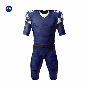 Conjunto de Uniforme de Fútbol Americano Personalizado con Nombre de Equipo/Marca, Máxima Comodidad y Durabilidad, Patrón Impreso en 3D, 100% Poliéster de Secado Rápido - Product Image 3