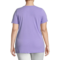 T-shirts pour femmes de qualité supérieure, taille plus, élégants, à manches courtes, coupe ajustée, décontractés, col en V, respirants, écologiques, design personnalisé