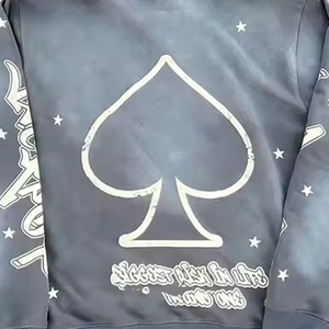 เสื้อพูลโอเวอร์ผ้าฝ้ายฟลีซ 100% พิมพ์ลายซิลค์สกรีน ทรงปกติ สีพื้น สไตล์วินเทจ หนานุ่ม ซักย้อมสีแบบแอซิด ระบายอากาศได้ดี เหมาะสำหรับฤดูหนาว สกรีนโลโก้ตามสั่ง - Product Image 5