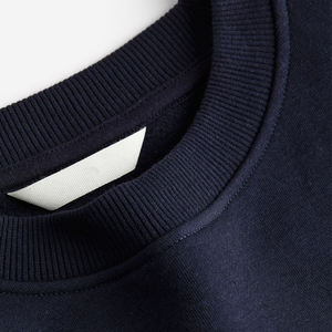 Loose Fit acanalado cuello redondo 80% Algodón 20% poliéster reciclado polar acanalado puños y dobladillo melocotón Schnapps mujer sudadera - Product Image 5