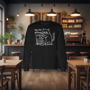 Maglietta a maniche lunghe Cat Abolish Ice No Ice Please - Prodotto promozionale - Product Image 3
