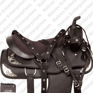 Selle de cheval en cuir véritable pour l'entraînement Fabrication professionnelle Selle de cheval en cuir léger à bas prix - Product Image 2
