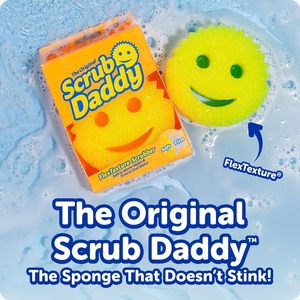 Éponges colorées Scrub Daddy, lot de 3, éponges à vaisselle multi-usages sans rayures, pack varié, mousse polymère sans BPA, anti-taches - Product Image 2