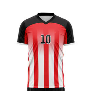 Uniformes de Fútbol para Adultos, Camiseta de Fútbol con Estampado Digital Personalizado OEM, Ropa Deportiva de Club de Secado Rápido, 100% Poliéster - Product Image 3