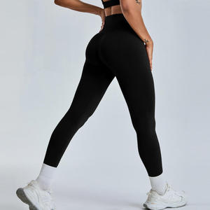2024 Custom Logo Spandex Sportswear Women High Waist Yoga Pants Gym Workout Tight Fitness Clothings <b>Butt</b> <b>Lift</b> Yoga <b>Leggings</b> - Product Image 2