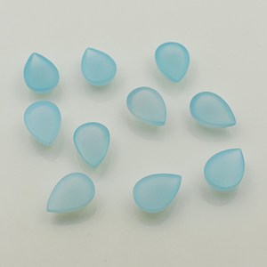 สีฟ้าCalcedony CabochonแบนกลับCalcedony Teardrop PearอัญมณีหลวมLotสําหรับต่างหูจี้แหวนและเครื่องประดับแฟนซีทํา - Product Image 2