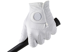 Gant de golf unisexe en cuir de cabretta véritable de qualité supérieure pour homme, main gauche, logo personnalisé, protection UV, compatible écran tactile - Product Image 6