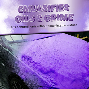 Shampoo pré-lavage couleur violet professionnel, liquide de lavage auto concentré de haute qualité avec cire, nettoyant et produits de lavage - Product Image 2