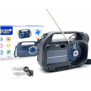 Altoparlante Bluetooth senza fili portatile w/pannello solare, ventilatore, Radio AM/FM/SW, cinturino per cellulare universale e dispositivo - Product Image 3