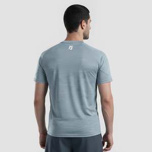 เสื้อยืด Alpha Crew (สีน้ำเงิน JK) ผ้าเจอร์ซีย์ 100% โพลีเอสเตอร์ พรีเมียมคอตตอน 200 กรัม ลายพิมพ์ซิลค์สกรีนแบบเรียบ ผ้าเนื้อนุ่ม - Product Image 3