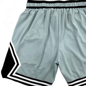 Pantalones cortos de baloncesto de verano de marca de diseñador para hombre, conjuntos certificados BSCI de sublimación de poliéster con logotipo de malla de punto Vintage personalizado - Product Image 4