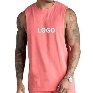 Camiseta sin mangas de algodón para hombre, ropa deportiva de verano con logotipo personalizado OEM, camisetas vintage para gimnasio y culturismo - Product Image 1
