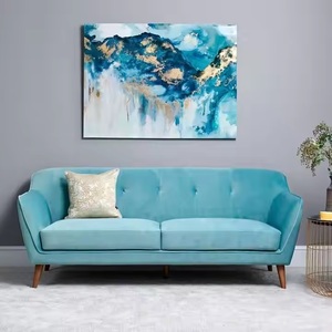 OEM/ODM Sofá moderno de 2 plazas Freddie Tela de color personalizable con marco de madera contrachapada de pino para sala de estar Precio razonable - Product Image 3