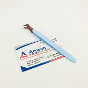 แหนบต่อขนตาปลอมทำจากสแตนเลสสำหรับเด็กสีโรสโกลด์ปลายเส้นใยปลายแหลมทนทาน - Product Image 2