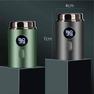 Mini Afeitadora Eléctrica Rotativa Azul para Hombre, Impermeable, Recargable por USB, IPX7, Lavable, para Cara y Cuerpo, Alemán, para RV - Product Image 1