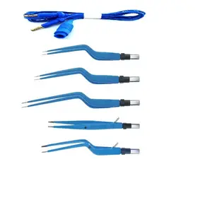 Pinzas bipolares europeas Juego de bayoneta e irrigación Punta reutilizable de 1mm con cable 5PC Certificado por CE - Product Image 1