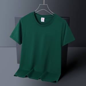 Design 220 Gsm Combed Cotton Tshirt Tee Round Neck Organic Cotton Printed <b>Heavyweight</b> Blank <b>T</b> <b>Shirt</b> Plus Size <b>T</b>-<b>shirt</b> for <b>men</b> - Product Image 3