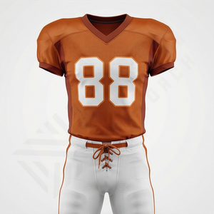 Nueva Camiseta de Fútbol Americano Personalizada, Uniforme de Fútbol de Alta Calidad, Conjunto de Entrenamiento Atlético Profesional, Talla Grande, 100% Poliéster - Product Image 1