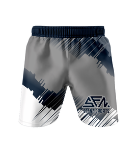 Shorts de combat UFC SFANA SPORTS pour hommes, entraînement et compétition, 4 points, respirants, logo frontal, décontractés, 100% polyester, 140g - Product Image 5