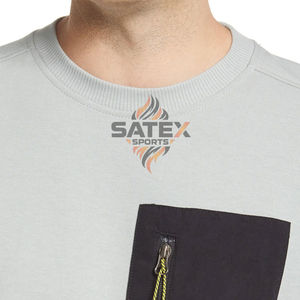 Sweat-shirt unisexe à col rond en molleton brodé de haute qualité, design personnalisé, coupe ample, manches longues, 100% coton, vêtements d'hiver - Product Image 4