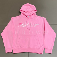 Üretici Erkek Kapüşonlu Sweatshirtleri %100 Pamuk Ağır Polar Tüm Yüzeyi İşlemeli Özelleştirilebilir Tasarımcı Yüksek Kalite Bol Kesim Kışlık