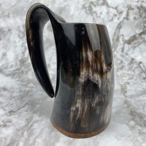 Mug à bière viking en corne de buffle polie de qualité supérieure, écologique, avec poignée, couleurs et logo personnalisables, idéal pour les cadeaux de fils - Product Image 6