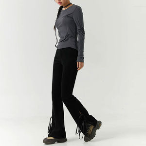 Service OEM professionnel Pantalon évasé pour femmes de qualité supérieure Vêtements décontractés Impression de logo personnalisé Meilleur matériau Vente de style avant plat! - Product Image 3