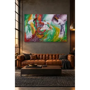 Impression sur toile Fida Green Red Three Whirling Dervishes in a Vortex - Product Image 5