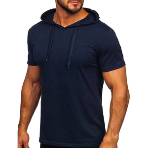 Men's <b>Sleeveless</b> <b>Hoodie</b> Workout Shirt Gym Tank Top Athletic Fitness Wear Quick Dry Sportswear OEM Wholesale - Product Image 3
