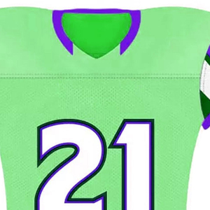 Uniforme de football américain sur mesure à manches courtes Designs originaux Maillot fabriqué en usine pour les équipes de clubs Technique imprimée - Product Image 3