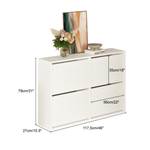 Zapatero Modular moderno blanco de estilo europeo, muebles de interior y exterior elegantes y resistentes de alta calidad, muebles para el hogar al por mayor - Product Image 6