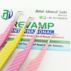 Pinzas de Alta Precisión de Acero Inoxidable Delgadas con Ángulo de 90 Grados, Antiestáticas, para Recoger Pestañas Mega Volumen 0.07/0.05/0.03 - Product Image 4