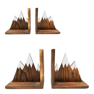 Serre-livres en bois minimalistes de haute qualité Serre-livres de table en bois naturel massif personnalisés Serre-livres décoratifs à haute stabilité - Product Image 6