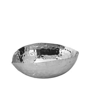 Kitchenware Accessories Fruits Serving <b>Storage</b> Bowl Nickle Plated Shiny Polished Hammered Serving Bowl Fast Food Metal Bowl - Product Image 4
