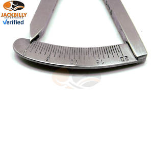 Pied à coulisse droit Castroviejo dentaire de qualité supérieure 0-20mm 3.25 "pied à coulisse de mesure chirurgical Instruments médicaux en acier inoxydable - Product Image 3