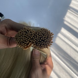 ผมมนุษย์ก่อนต่อเชื่อมแบบรัสเซีย,ผมต่อแบบดิบสองด้านปลายแบนเรมี่นาโน/V/ U - Product Image 4