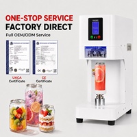 Machine de scellage automatique électrique pour pots en plastique et gobelets à jus, machine de scellage de boîtes Dingjian pour les boissons