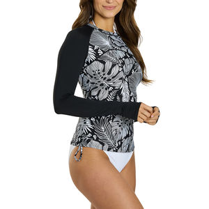 Customizable Design Top Quality <b>Women</b> <b>Rash</b> <b>Guard</b> Long Sleeve Swimming And Gym Fitness Wear Crew Neck Slim Fit <b>Women</b> <b>Rash</b> <b>Guard</b> - Product Image 3