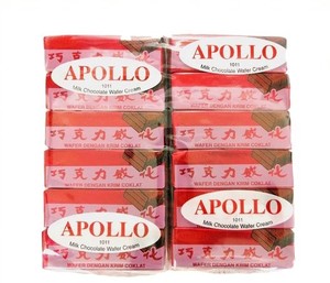 Gâteaux sucrés préférés de Malaisie, gaufrettes à la crème Apollo au chocolat au lait, 12g - Product Image 2