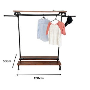 KTD68010 Porte-vêtements sur pied en bois de Melaleuca pour rangement de vêtements - Product Image 5