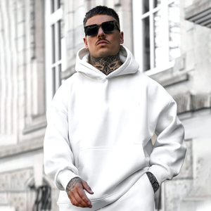 Sudaderas de Invierno de Lujo de Alta Calidad 100% Algodón, Logotipo Personalizado Bordado, Felpa Francesa Gruesa, Unisex - Product Image 1