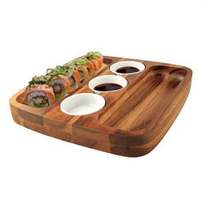 Plateau de service unique en bois d'acacia à la demande Design classique Fabricant écologique Plateau de service en bois de manguier - Product Image 2