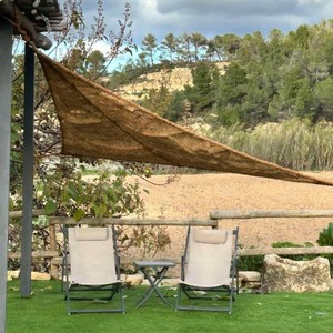 Coco coir sun shades best price natural fiber shade <b>sail</b> outdoor garden sunshade for house hotels resorts - Product Image 4