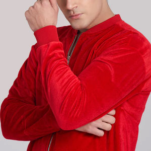 Chándal de terciopelo para hombre de la mejor Fabricación, novedad, parte superior suave ecológica, tendencia, sostenible, transpirable y resistente al viento - Product Image 5