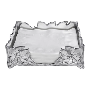 Servilletero de aluminio de diseño A-One en servilletero de aluminio con acabado plateado para uso en vajilla de restaurante - Product Image 1