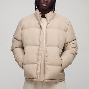 Chaqueta de Invierno Acolchada para Hombre, Estilo Urbano, Camuflaje Negro, Personalizada, de Alta Calidad, con Forro de Algodón Impermeable y Calefactable - Product Image 1