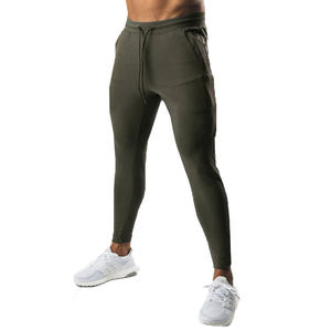 Pantalones Deportivos Ajustados Personalizados para Hombre, Cintura Media, Estampado de Ingeniería, Frente Plano, Ajustados, para Gimnasio y Deportes - Product Image 1