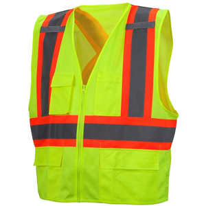 2025 Venta caliente de poliéster de alta calidad Chaleco de seguridad profesional logotipo personalizado ropa de trabajo de talla grande para la construcción - Product Image 2
